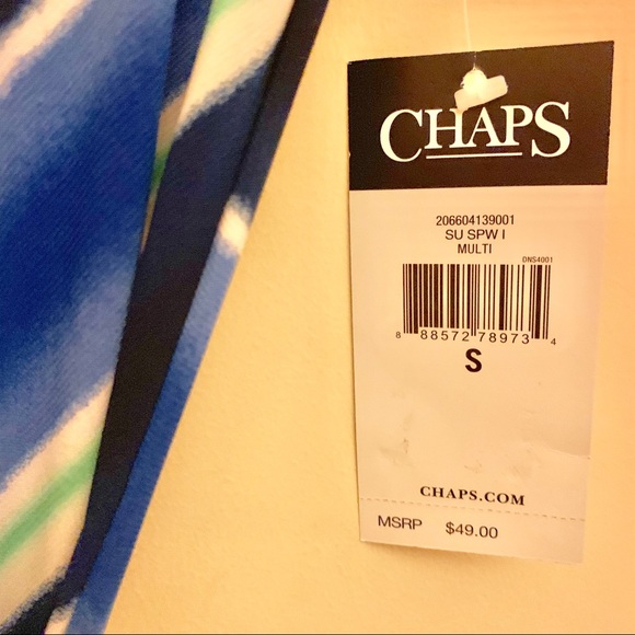 🔴 4/$20 Ralph Lauren Chaps Multicolored Wrap Top - Picture 5 of 5